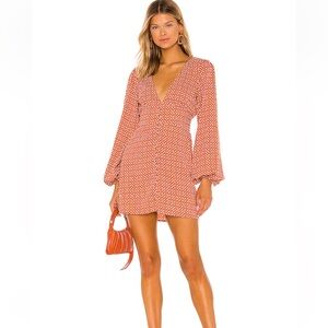 Alba Mini Dress in Geo Tile Print House of Harlow